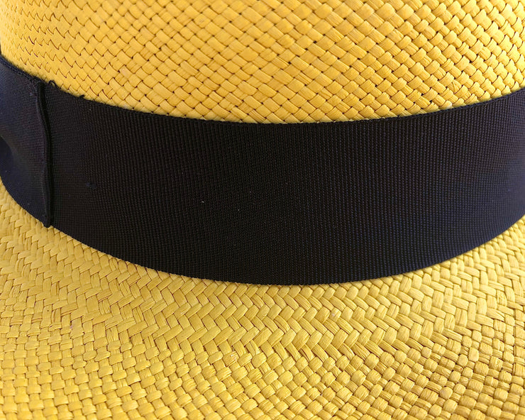 All Women  Classic Large Brim Toquilla Straw Hat Panama Hat Mujer Sombrero Cl�sico Ala Ancha Grande de Paja Toquilla Natural Yellow Amarillo AWANA