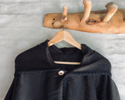 All Women Alpaca Wool Hoodie Cape Mujer Lana de Alpaca Capa con Capucha Gorro Poncho Chocolate Caf� Marr�n Brown AWANA