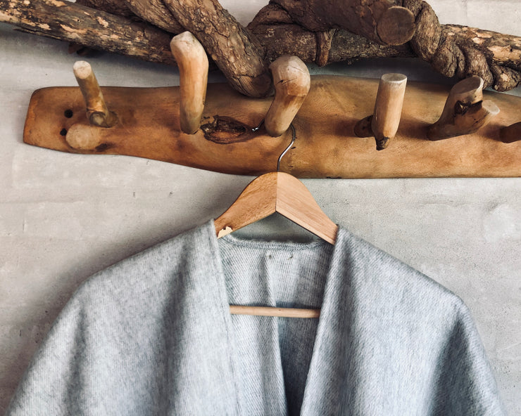 All Women Alpaca Wool Oversized Cardigan Cape Poncho Mujer Lana de Alpaca Tapado Oversized Capa Silver Grey Gray Plata Plateado AWANA DESIGNS