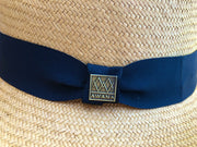 All Women  Classic Toquilla Straw Hat Panama Hat Mujer Sombrero Cl�sico de Paja Toquilla  Natural Blanco White  AWANA