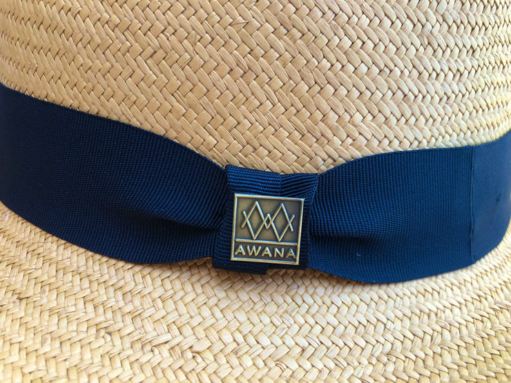 All Man  Classic Toquilla Straw Hat Panama Hat Hombre Sombrero Cl�sico de Paja Toquilla White Blanco Tostado Brown Natural AWANA