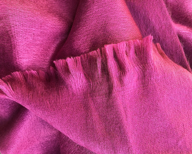 All Women Shawl Scarf Echarpe Mujer Lana de Alpaca Wool Chal Chalina Estola Estola Bufanda Coral Pink Rose Rosado Rosa Dark Purple Morado Morada P�rpura Violeta Violet AWANA DESIGNS